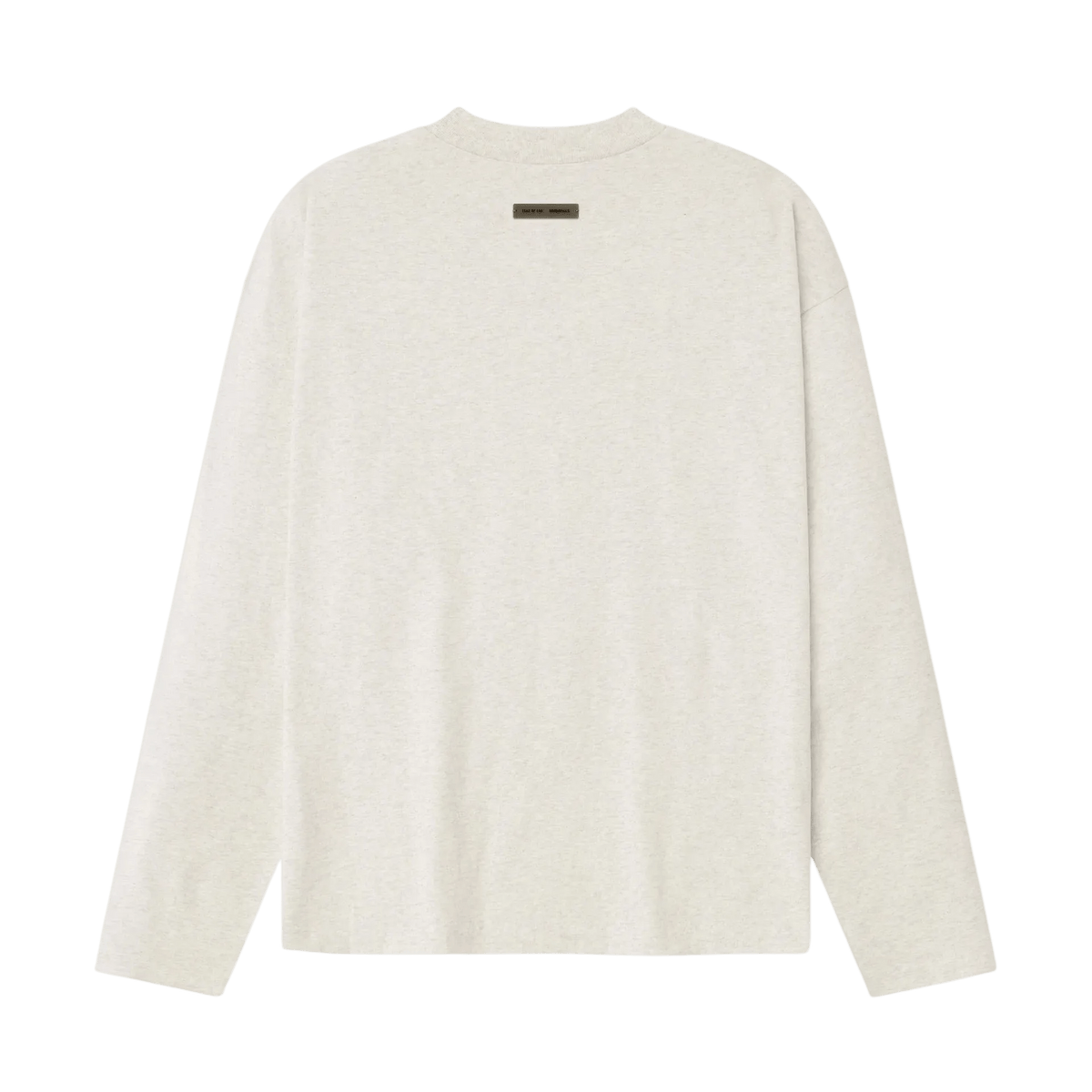 Fear of God Essentials Embroidered Classic Long Sleeve Tee Oatmeal Heather - Im Your Wardrobe