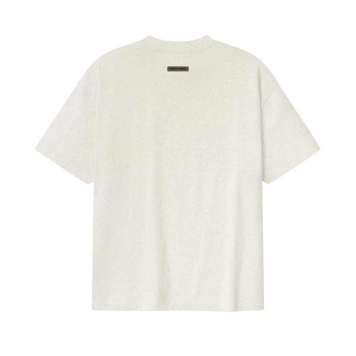 Fear of God Essentials Embroidered Classic Short Sleeve Tee Oatmeal Heather - Im Your Wardrobe
