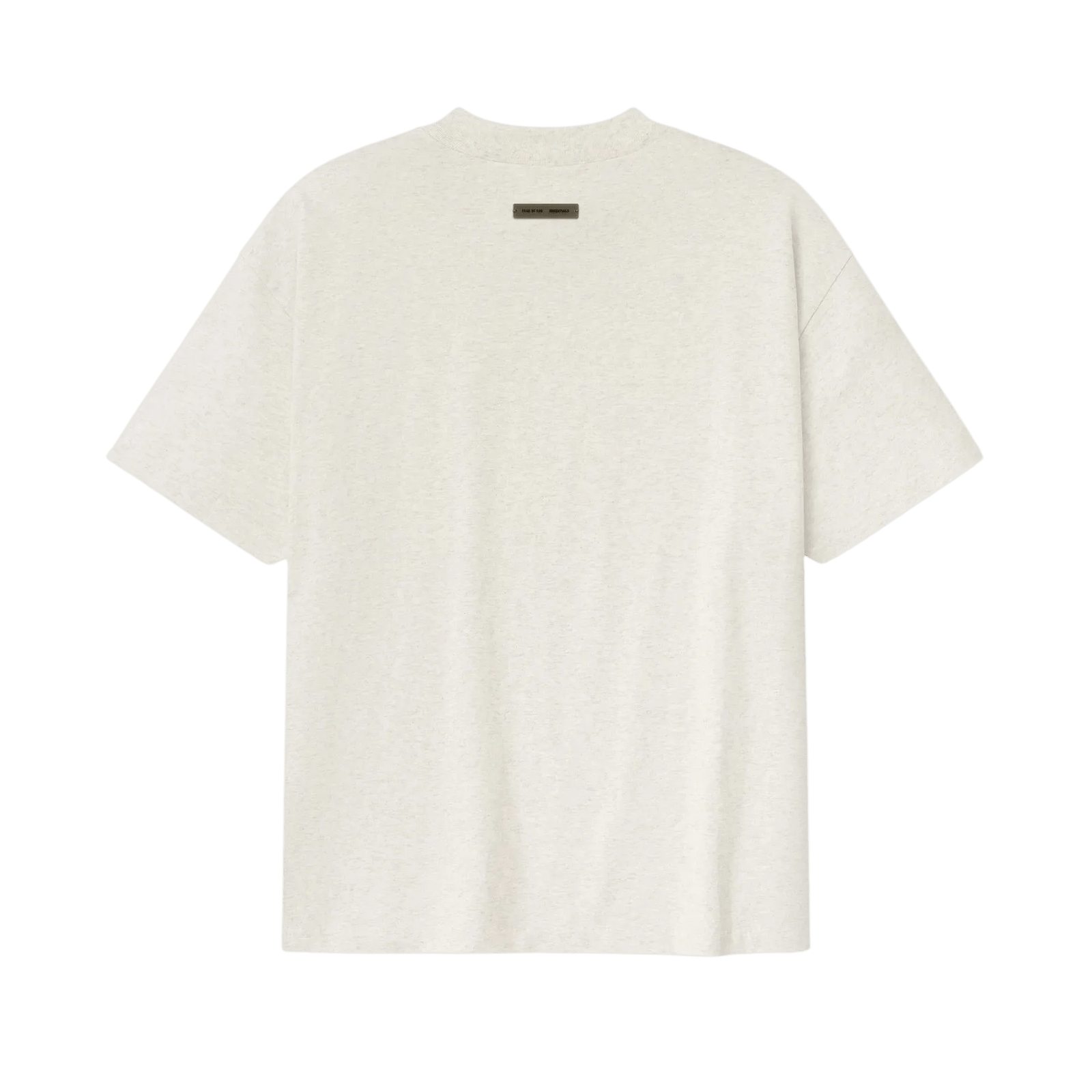 Fear of God Essentials Embroidered Classic Short Sleeve Tee Oatmeal Heather - Im Your Wardrobe