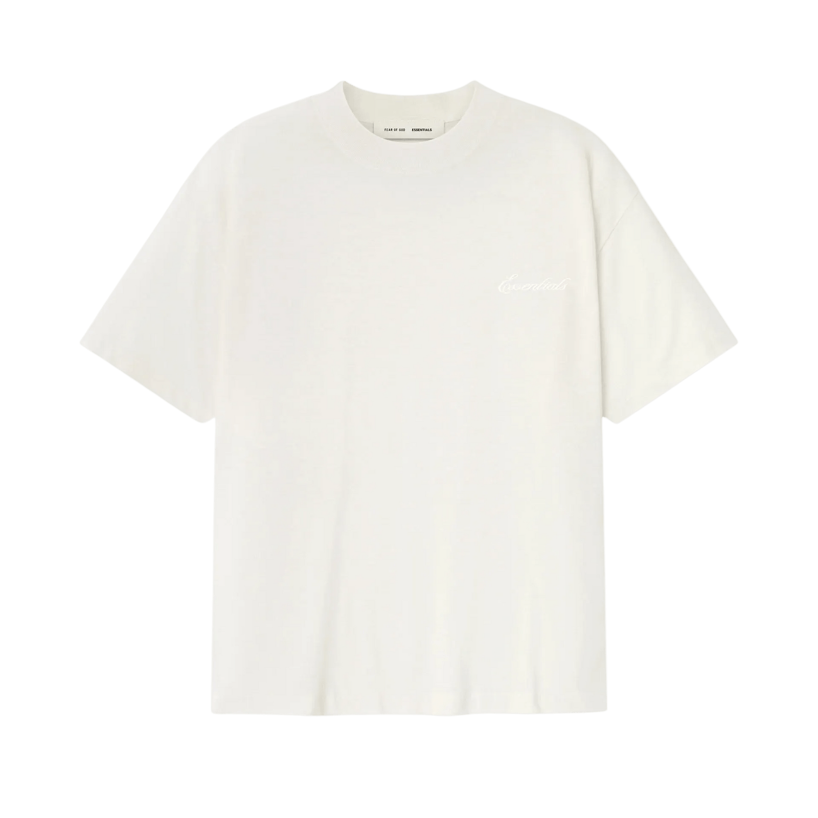 Fear of God Essentials Embroidered Essential Tee Ivory - Im Your Wardrobe
