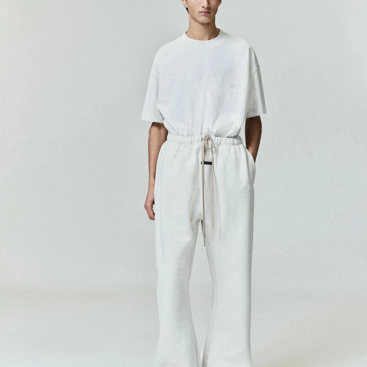 Fear of God Essentials Embroidered Essential Tee Ivory - Im Your Wardrobe