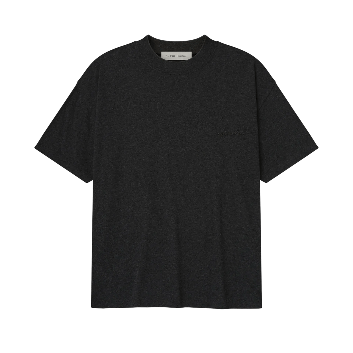 Fear of God Essentials Embroidered Essential Tee Vintage Black - Im Your Wardrobe