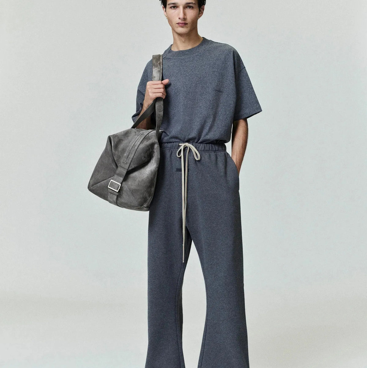 Fear of God Essentials Flare Sweatpant Charcoal Heather - Im Your Wardrobe