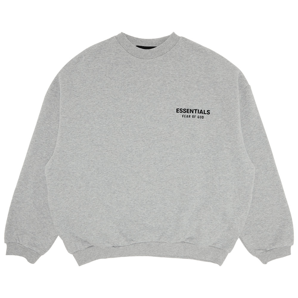 Fear of God Essentials Fleece Crewneck II Light Heather Grey - Im Your Wardrobe