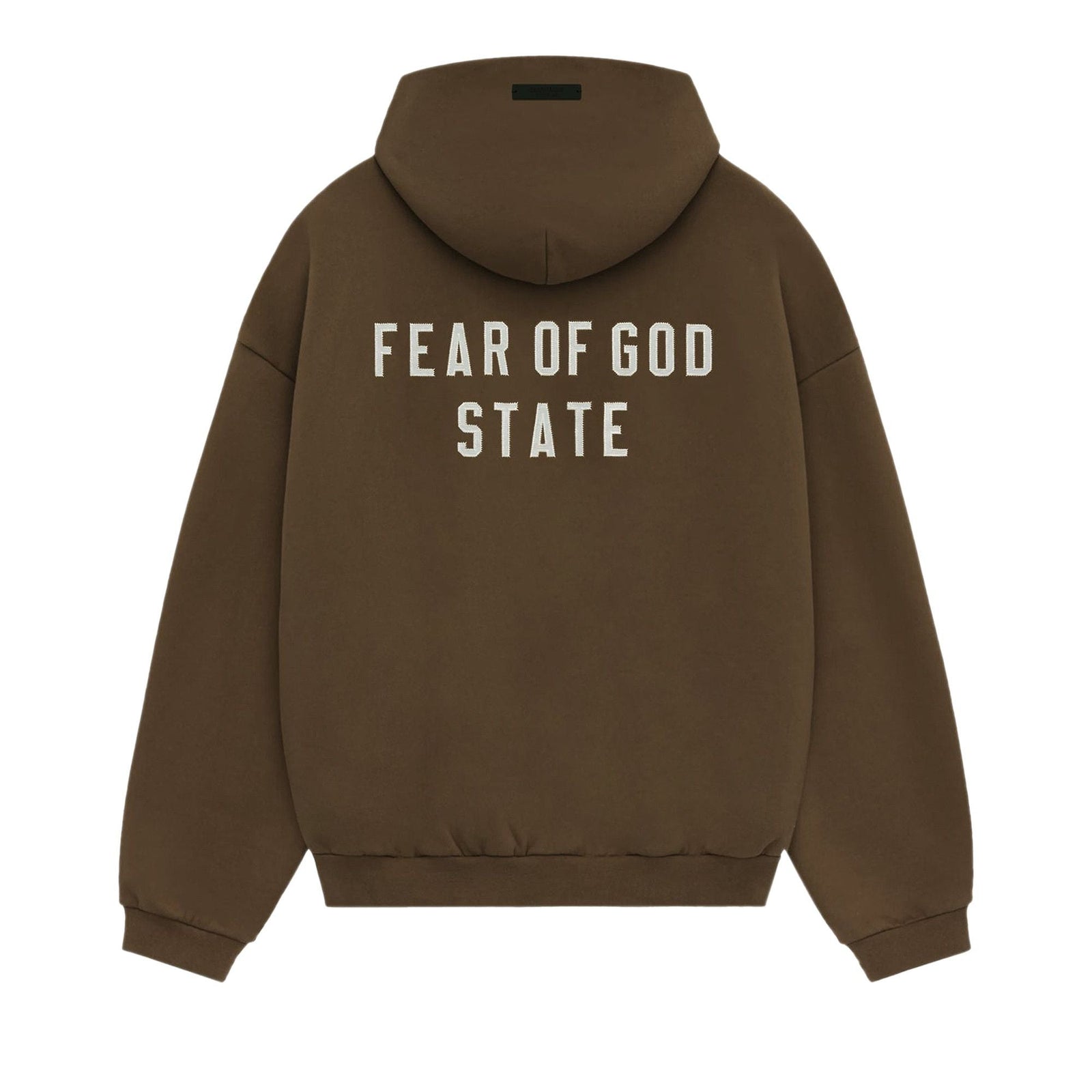 Fear of God Essentials Fleece Full Zip Hoodie Brown (FW24) - Im Your Wardrobe