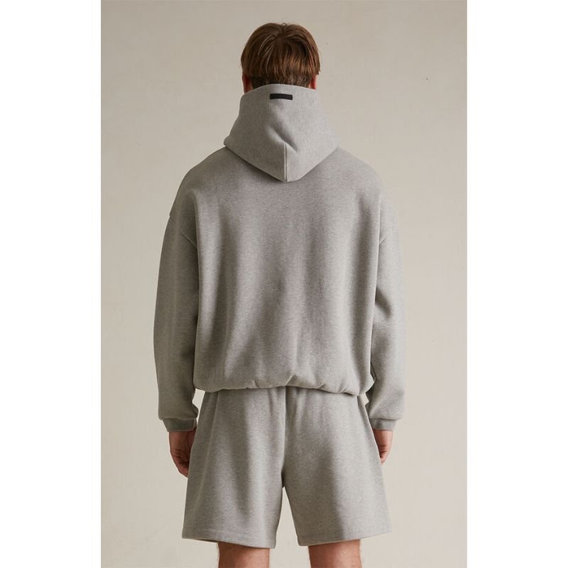 Fear of God Essentials Fleece Hoodie 'Dark Heather Oatmeal' (FW24) - Im Your Wardrobe