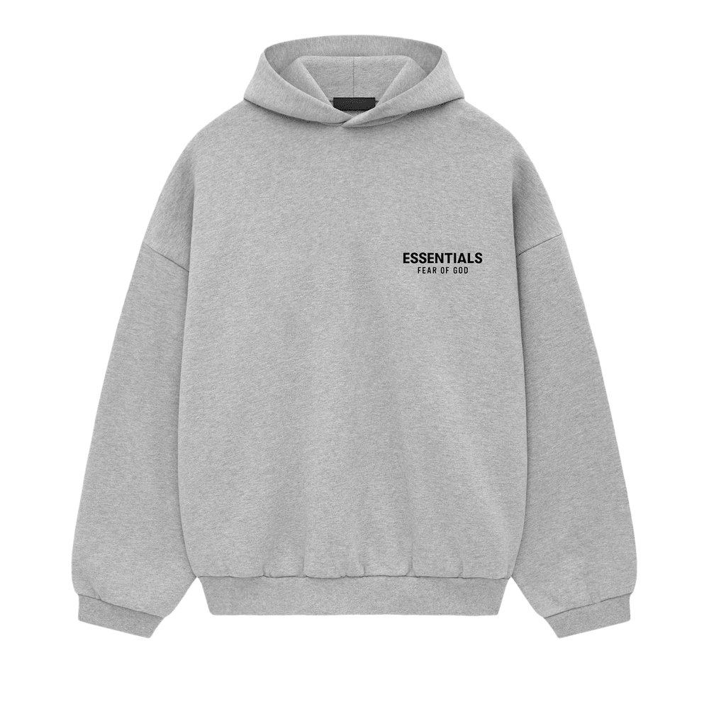 Fear of God Essentials Fleece Hoodie II Light Heather Grey - Im Your Wardrobe