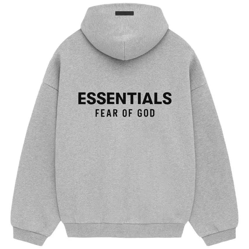 Fear of God Essentials Fleece Hoodie Light Heather Gray - Im Your Wardrobe