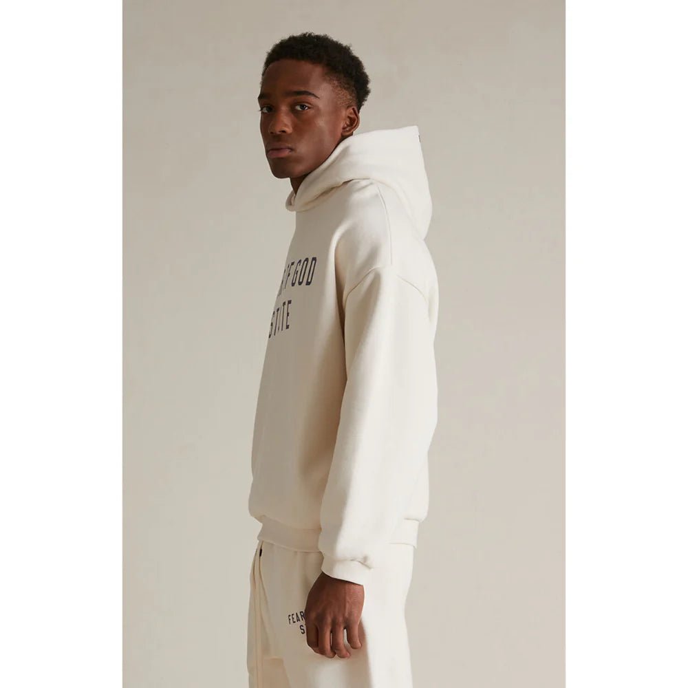 Fear of God Essentials Fleece Hoodie 'Shell' (FW24) - Im Your Wardrobe