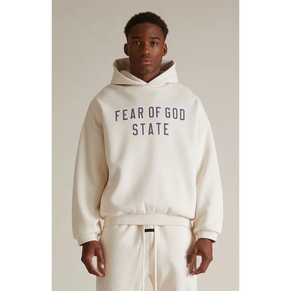 Fear of God Essentials Fleece Hoodie 'Shell' (FW24) - Im Your Wardrobe