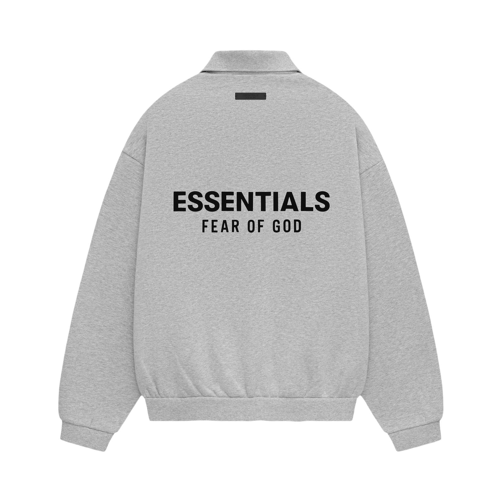 Fear of God Essentials Fleece Polo Light Heather Grey (FW24) - Im Your Wardrobe