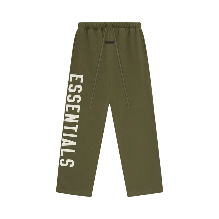 Fear of God Essentials Fleece Relaxed Sweatpant Military (FW24) - Im Your Wardrobe