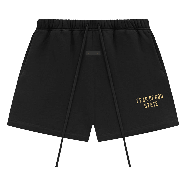 Fear of God Essentials Fleece Soccer Short Black (FW24) - Im Your Wardrobe