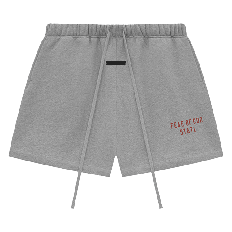 Fear of God Essentials Fleece Soccer Short Dark Heather (FW24) - Im Your Wardrobe