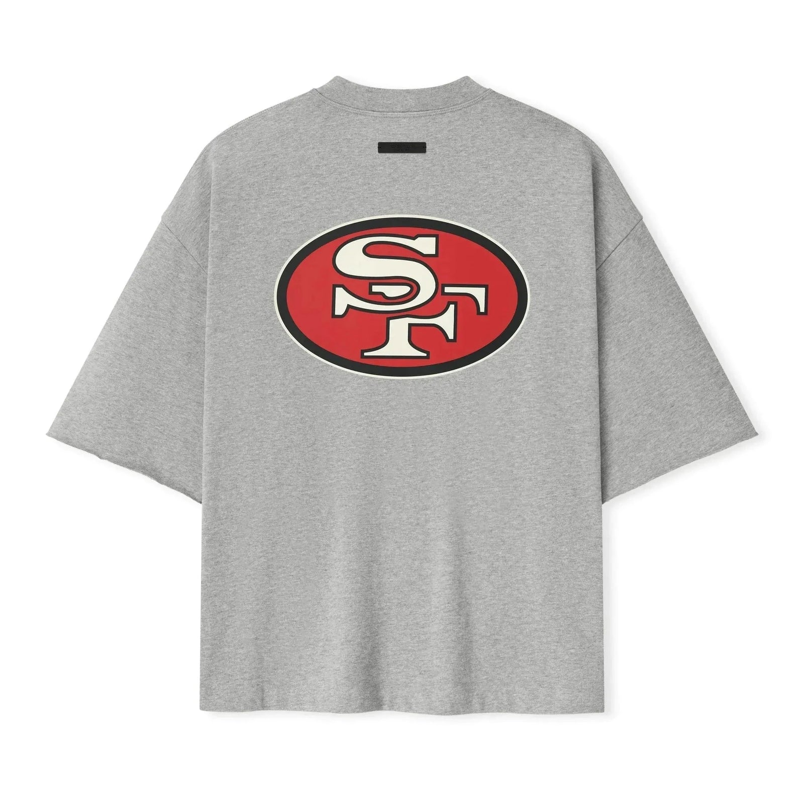 Fear of God Essentials Forty Niners 90s 3/4 Sleeve Football Tee Concrete Heather - Im Your Wardrobe