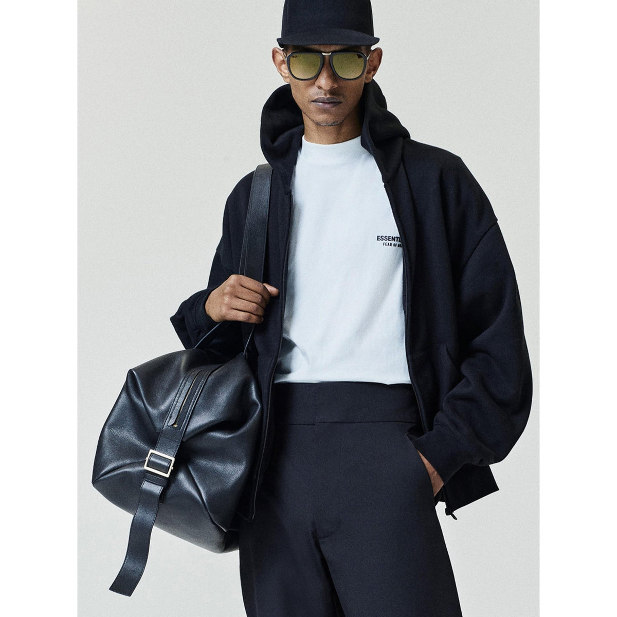 Fear of God Essentials FW26 Classic Zip-Up Hoodie Black - Im Your Wardrobe