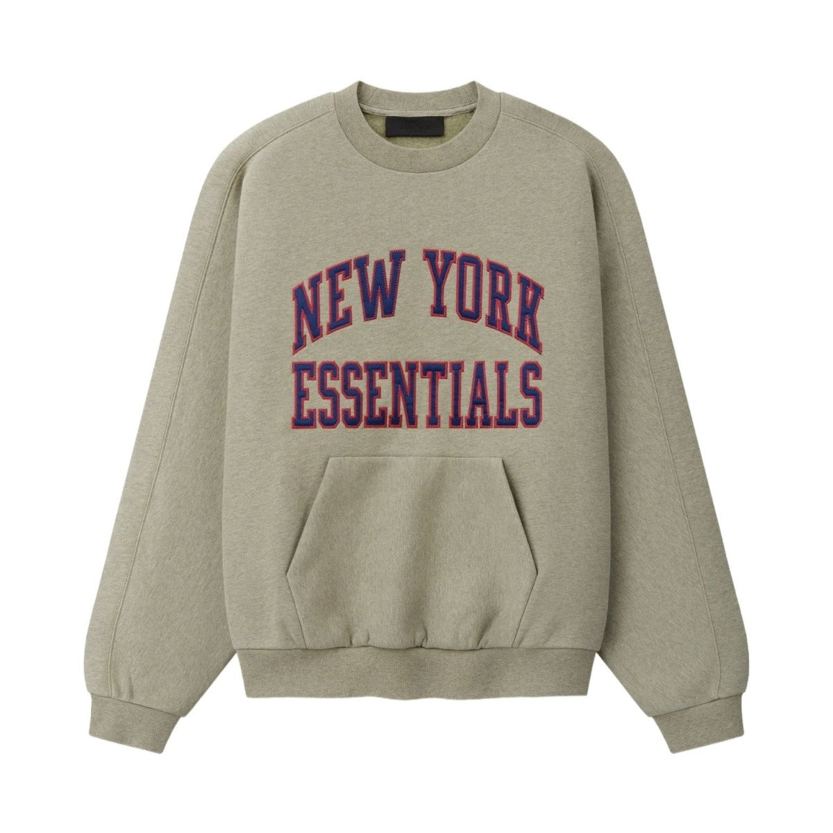 Fear of God Essentials Giants 90s Relaxed Crewneck Seal Heather - Im Your Wardrobe