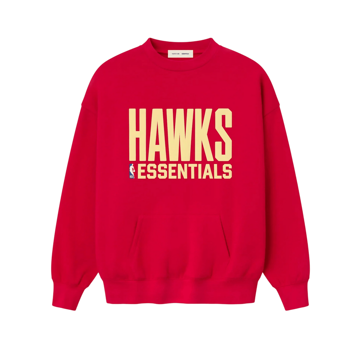 Fear of God Essentials Hawks Sport Crewneck Red - Im Your Wardrobe