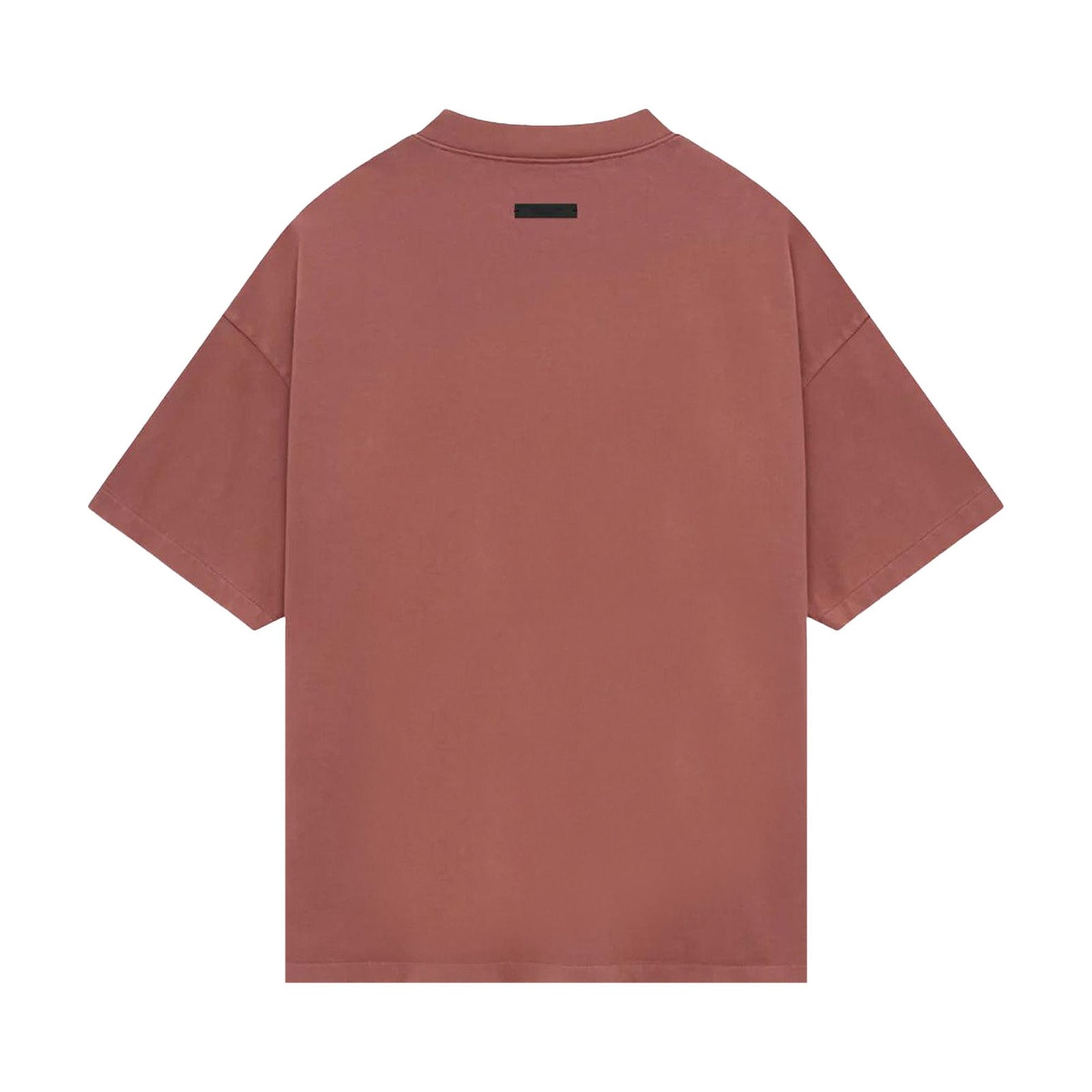 Fear of God Essentials Heavy Crewneck Tee Crimson (FW24) - Im Your Wardrobe
