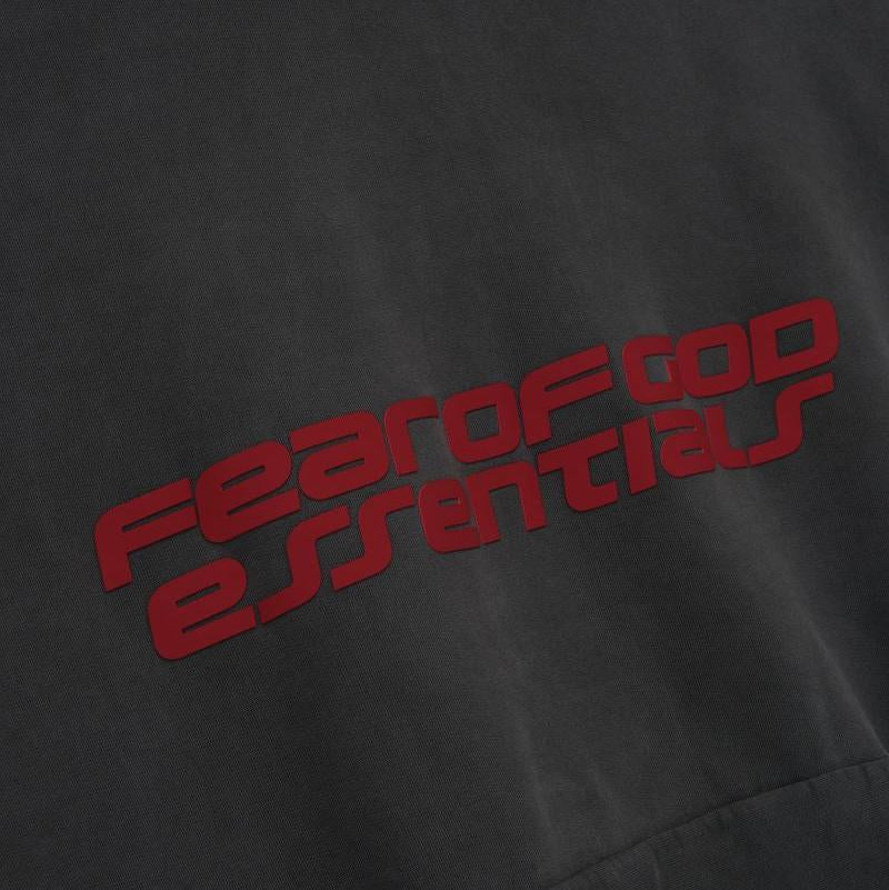 Fear of God Essentials Heavy Fleece 90s Hoodie Iron Grey - Im Your Wardrobe