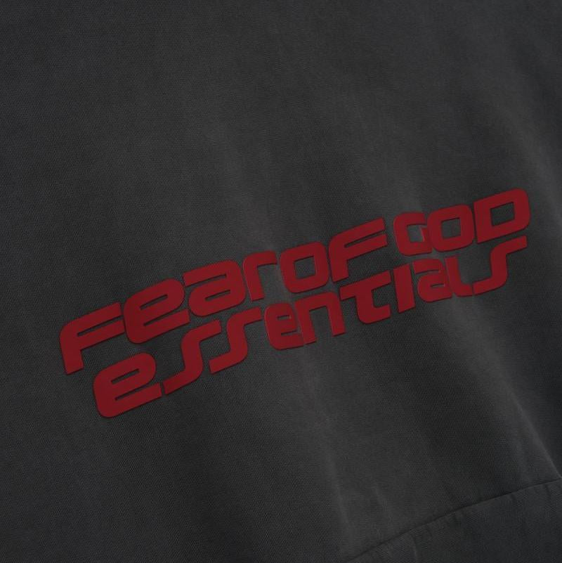 Fear of God Essentials Heavy Fleece 90s Hoodie Iron Grey - Im Your Wardrobe