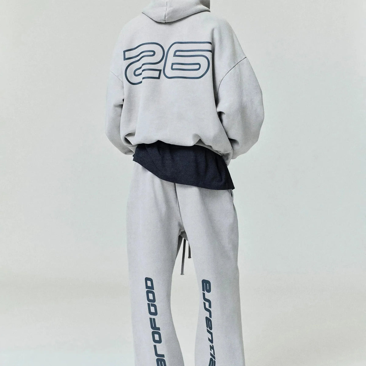 Fear of God Essentials Heavy Fleece 90s Hoodie Smoke Grey - Im Your Wardrobe