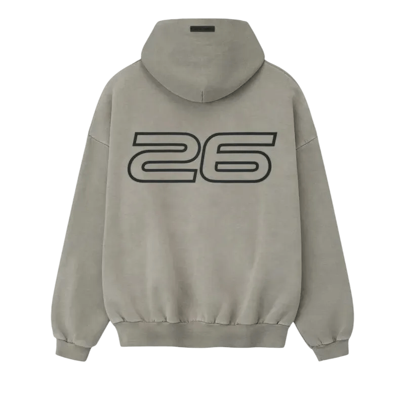Fear of God Essentials Heavy Fleece 90s Hoodie Smoke Grey - Im Your Wardrobe