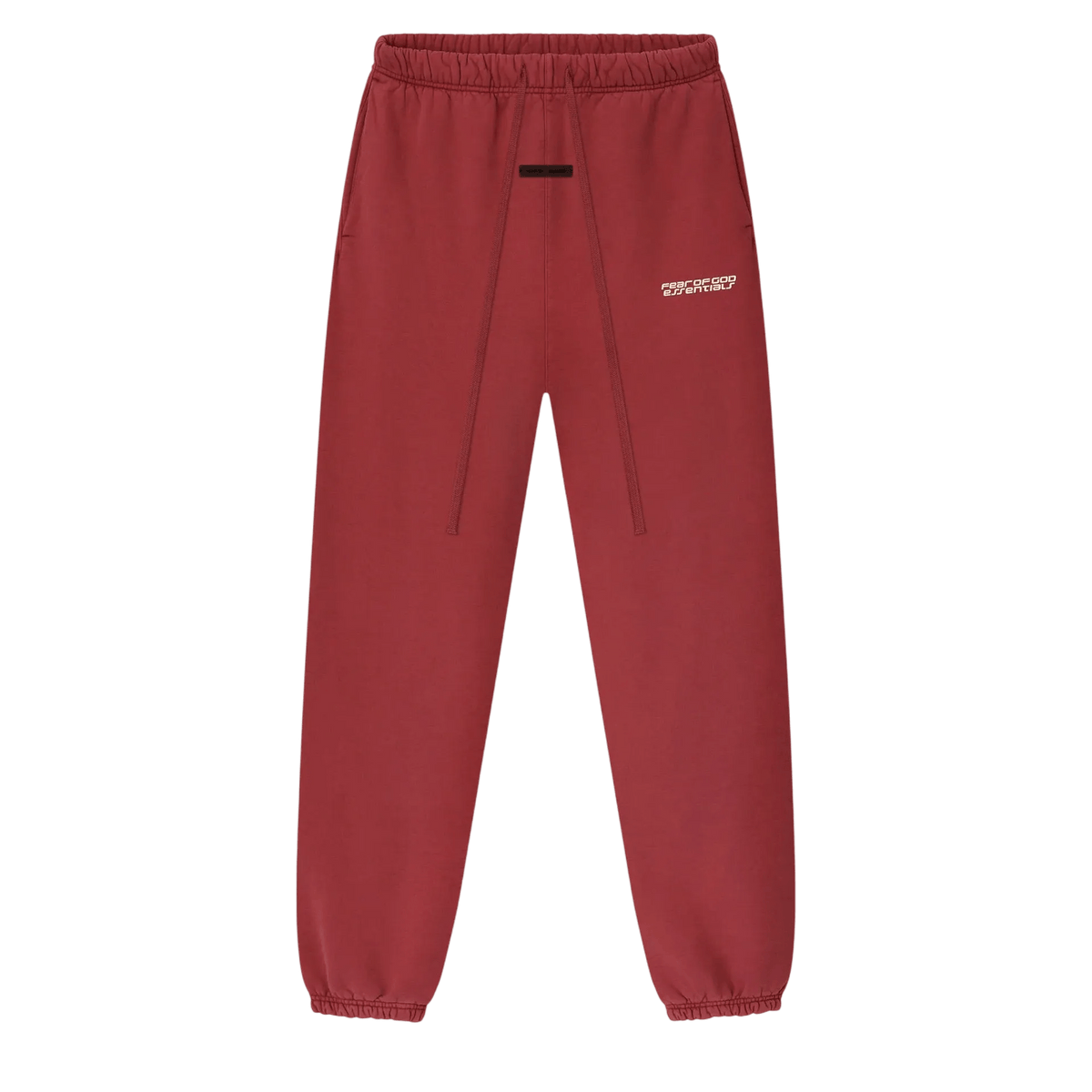 Fear of God Essentials Heavy Fleece Classic Sweatpant Crimson - Im Your Wardrobe
