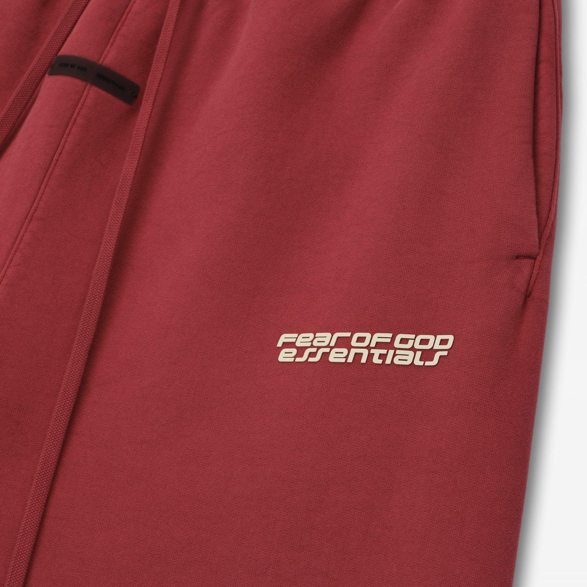 Fear of God Essentials Heavy Fleece Classic Sweatpant Crimson - Im Your Wardrobe
