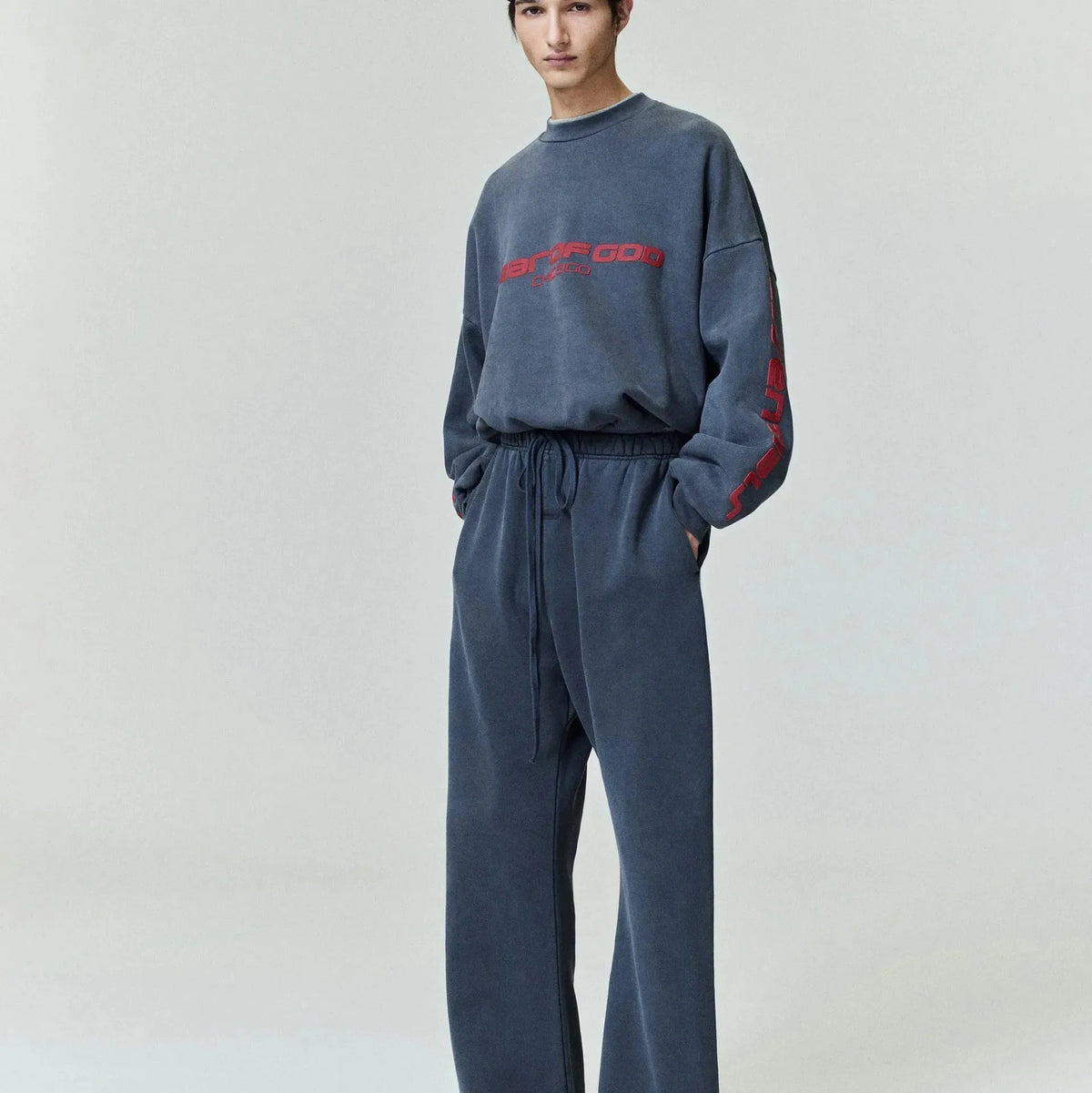 Fear of God Essentials Heavy Fleece Flare Sweatpant Iron Grey - Im Your Wardrobe