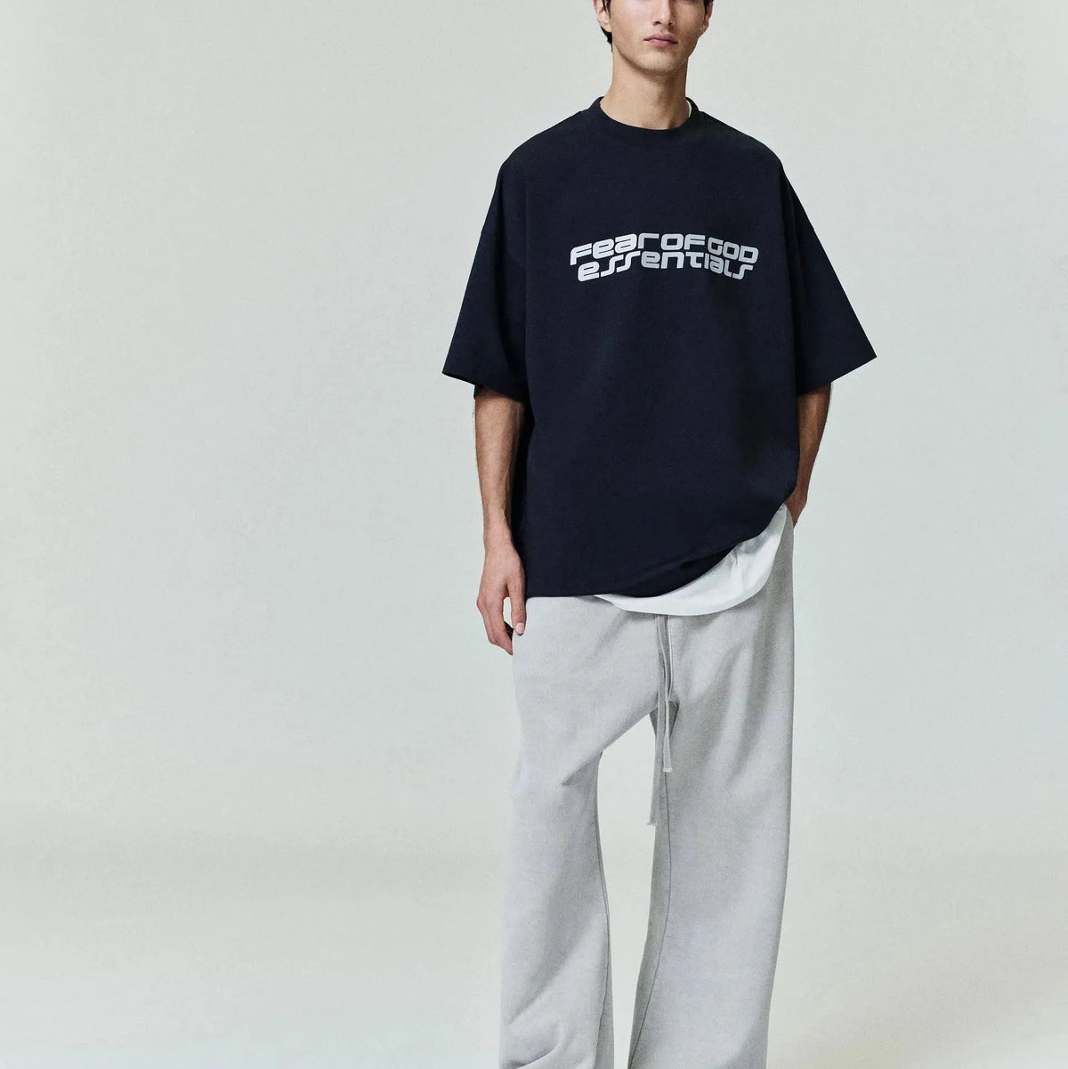 Fear of God Essentials Heavy Fleece Flare Sweatpant Smoke Grey - Im Your Wardrobe