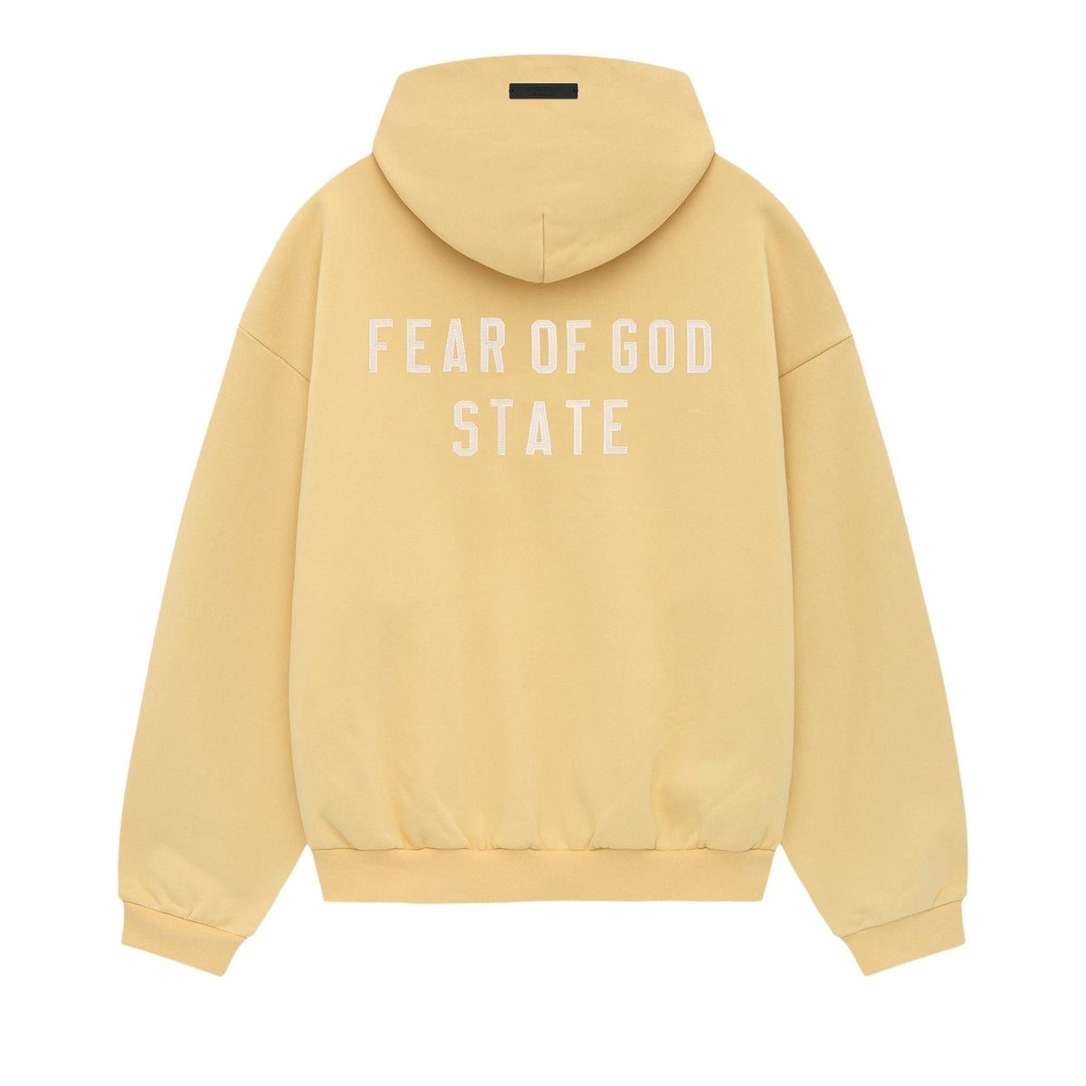 Fear of God Essentials Heavy Fleece Full Zip Hoodie Amber (FW24) - Im Your Wardrobe