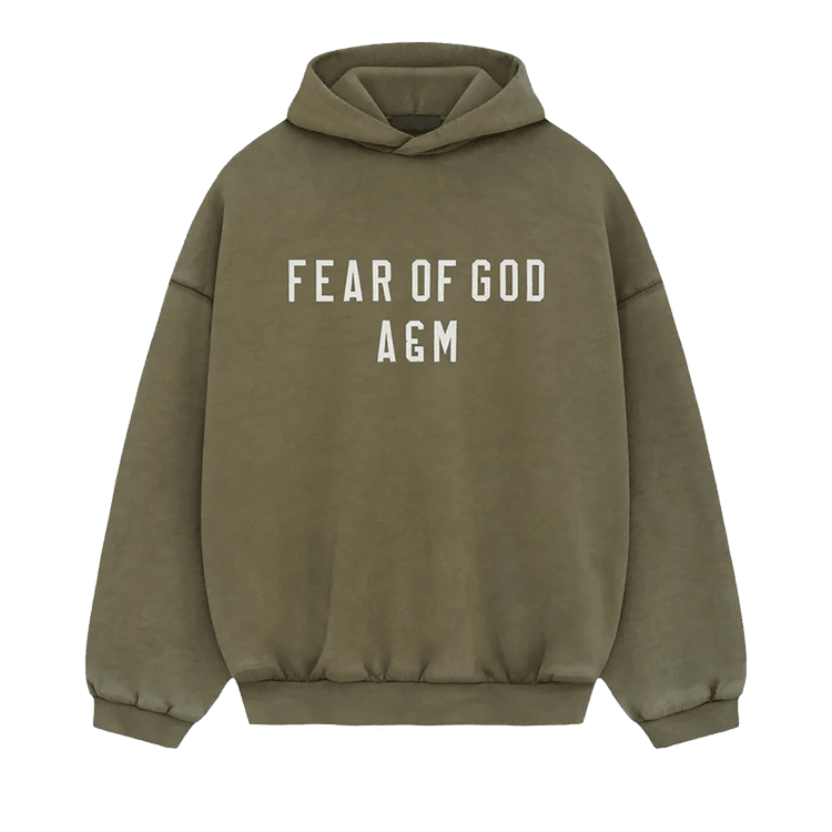 Fear of God Essentials Heavy Fleece Hoodie Military (FW24) - Im Your Wardrobe