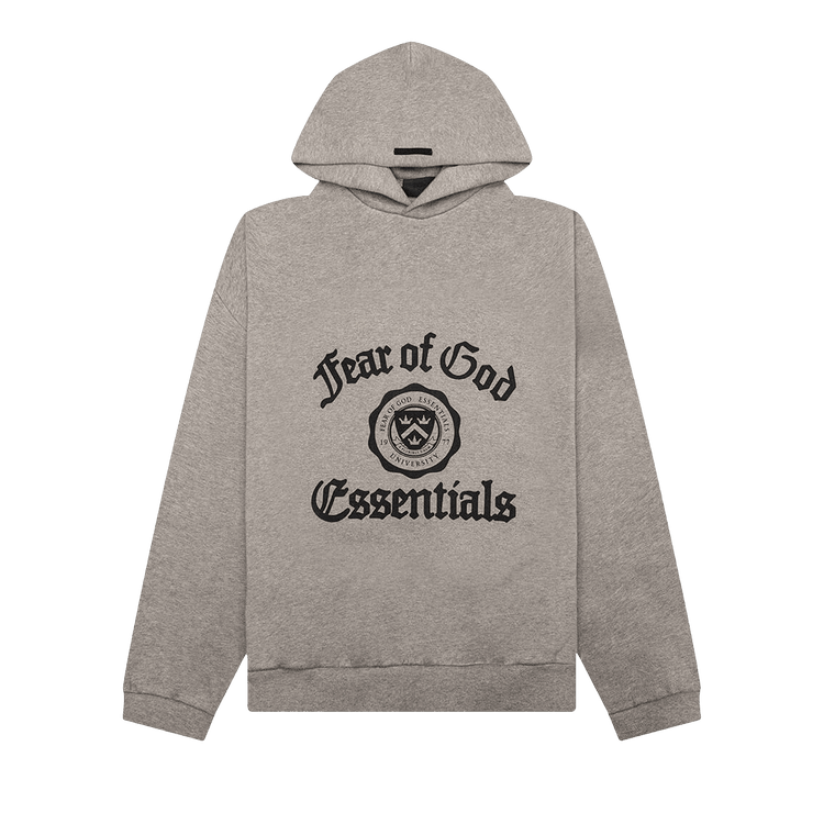 Fear of God Essentials Heavy Fleece Vintage Shrunken Hoodie Heather Grey (FW24) - Im Your Wardrobe