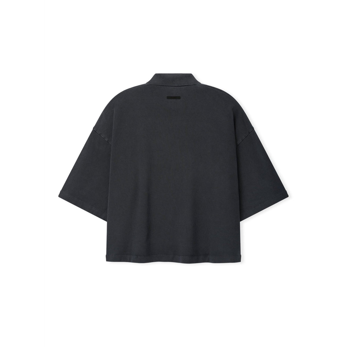Fear of God Essentials Heavy Jersey Cropped Polo Washed Iron Grey - Im Your Wardrobe