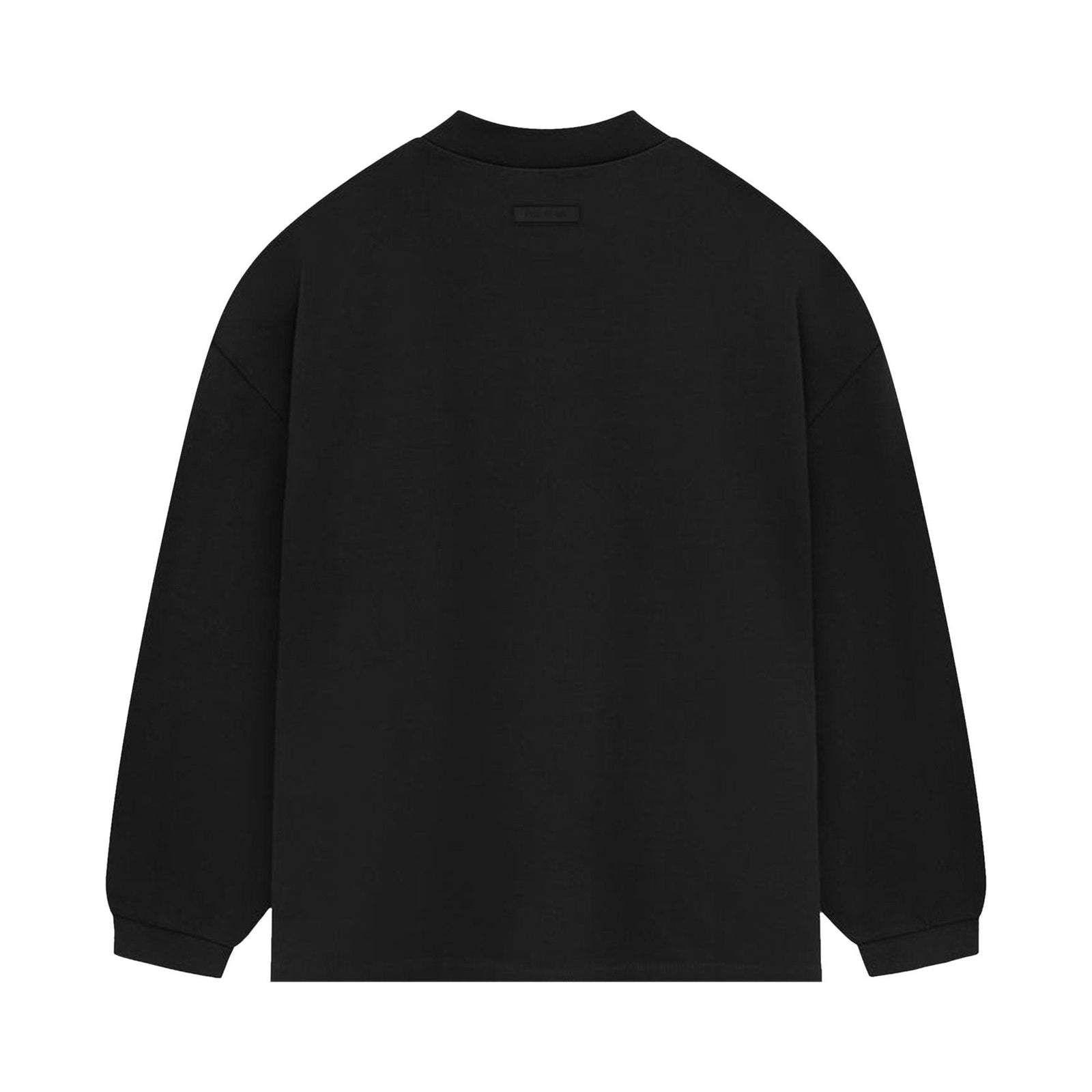 Fear of God Essentials Heavy Jersey Long-Sleeve T-Shirt Jet Black (SS24) - Im Your Wardrobe