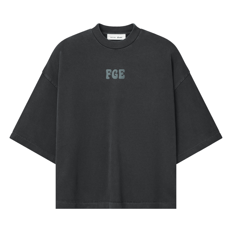 Fear of God Essentials Heavy Jersey Merch Tee Boxy Fit Washed Iron Grey (SS26) - Im Your Wardrobe