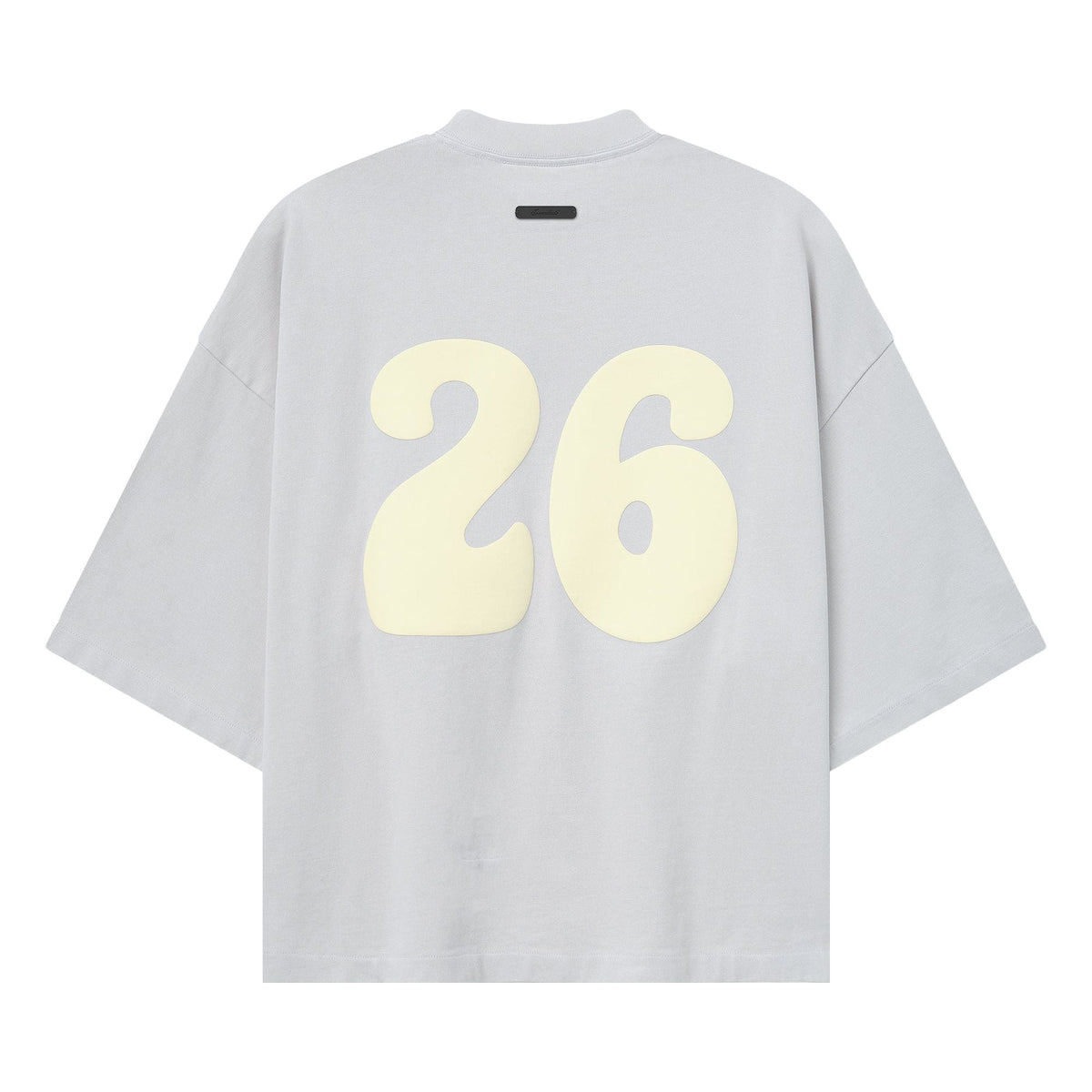 Fear of God Essentials Heavy Jersey Merch Tee Boxy Fit Washed Overcast (SS26) - Im Your Wardrobe
