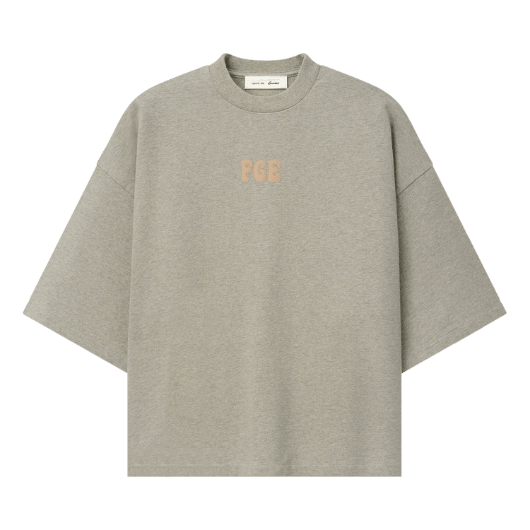 Fear of God Essentials Heavy Jersey Merch Tee Boxy Fit Washed Seal Heather (SS26) - Im Your Wardrobe