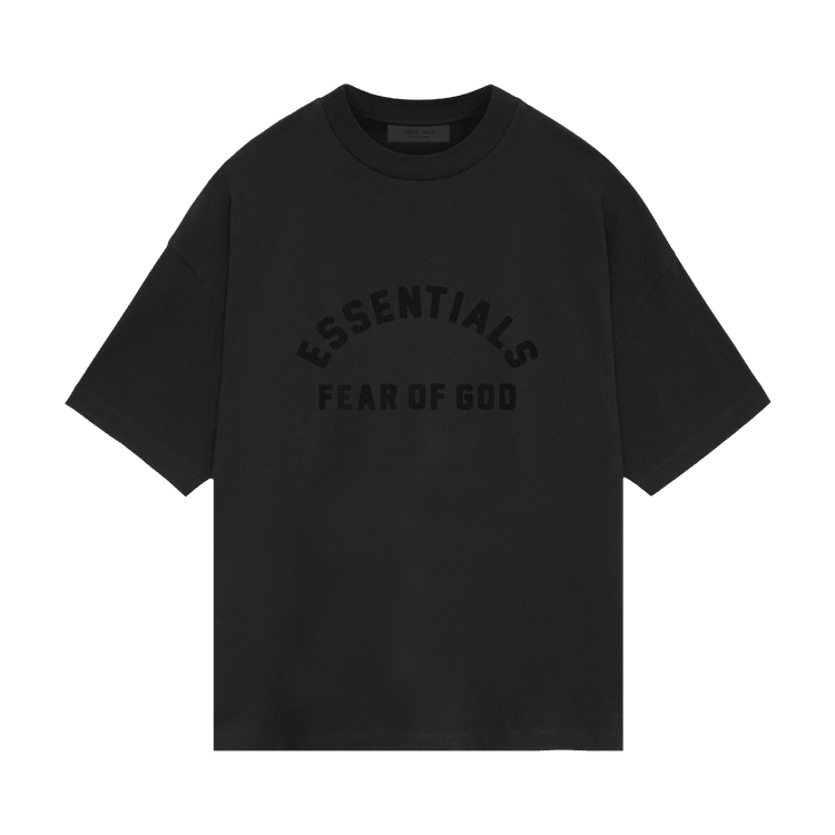 Fear of God Essentials Heavy Short-Sleeve Tee Black (SS24) - Im Your Wardrobe