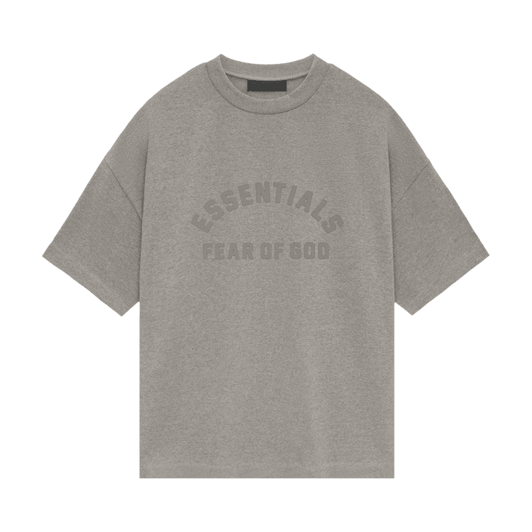 Fear of God Essentials Heavy Short-Sleeve Tee Heather Grey (SS24) - Im Your Wardrobe