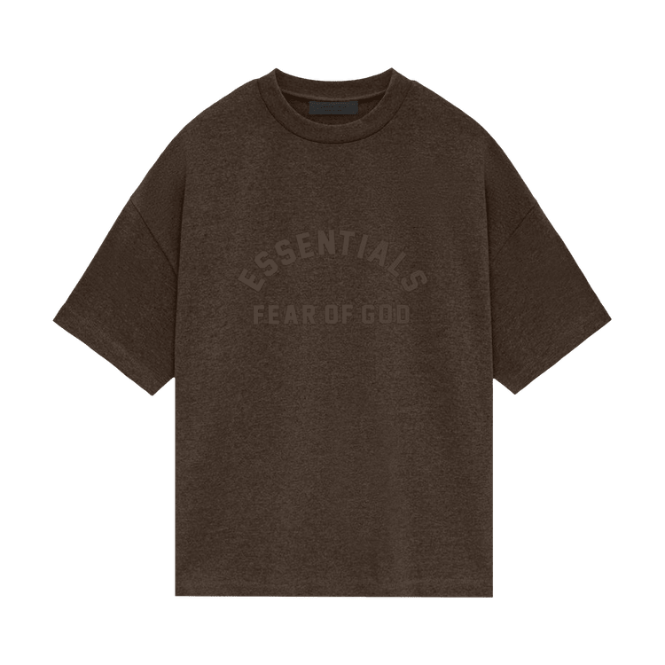 Fear of God Essentials Heavy Short-Sleeve Tee Heather Wood (SS24) - Im Your Wardrobe