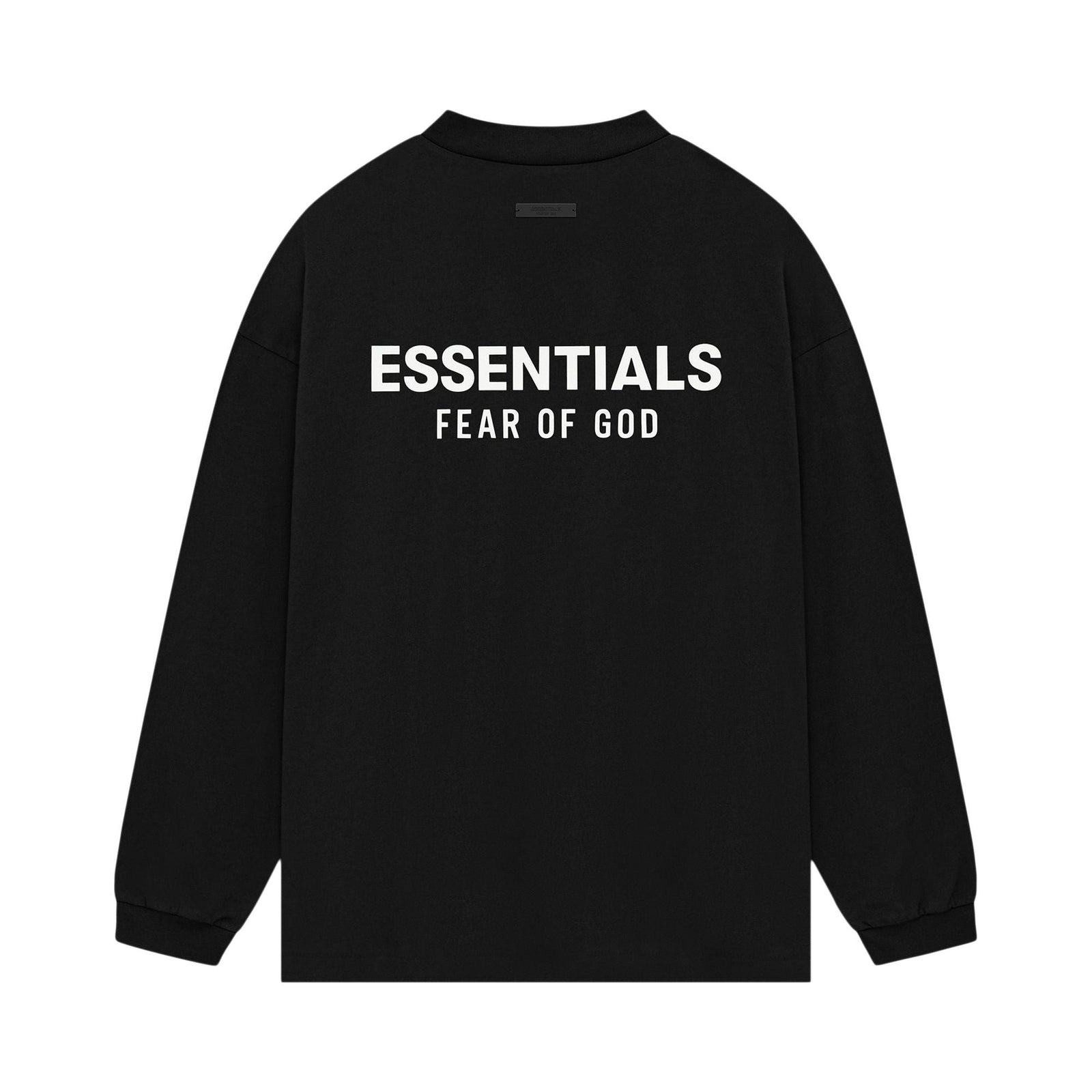 Fear of God Essentials Jersey Long-Sleeve Shirt Black (FW24) - Im Your Wardrobe