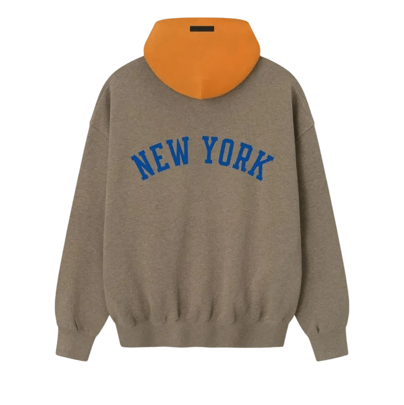 Fear of God Essentials Knicks Sport Hoodie Homestead Heather/Orange - Im Your Wardrobe
