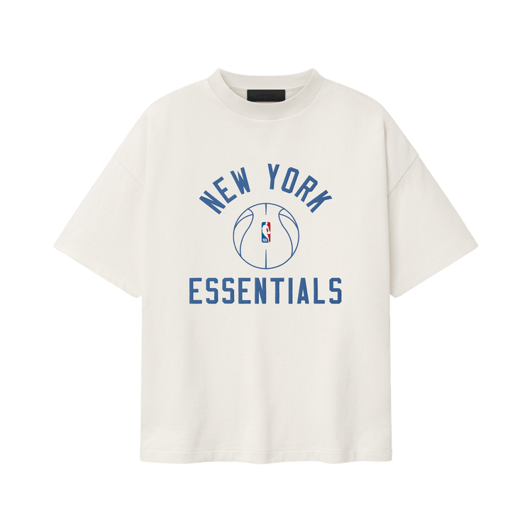 Fear of God Essentials Knicks x Barkley Hendricks 90s Tee Ivory (SS26) - Im Your Wardrobe