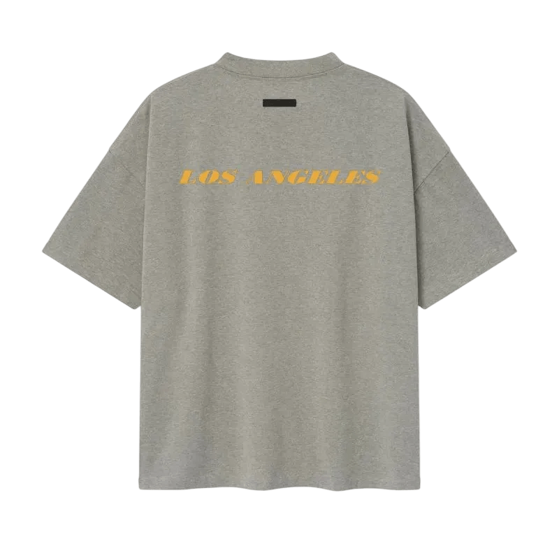 Fear of God Essentials Lakers 90s Tee Concrete Heather - Im Your Wardrobe