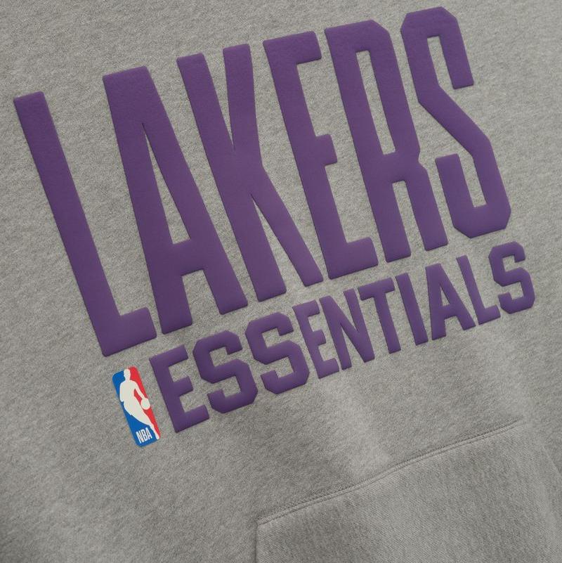 Fear of God Essentials Lakers Sport Crewneck Concrete Heather - Im Your Wardrobe