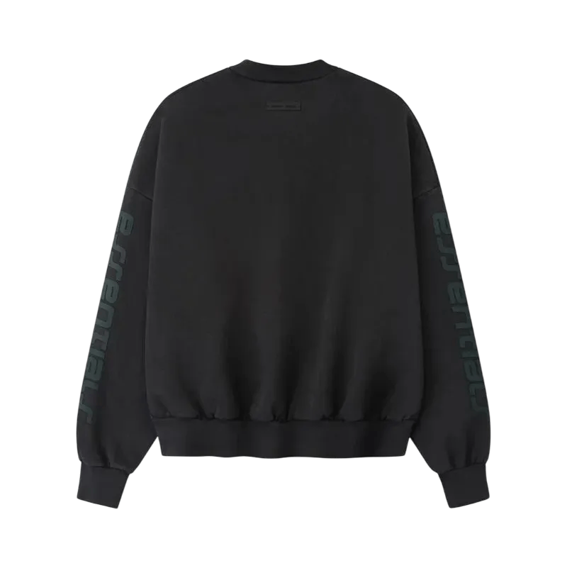 Fear of God Essentials Los Angeles Heavy Fleece Cropped Sweatshirt Vintage Black - Im Your Wardrobe
