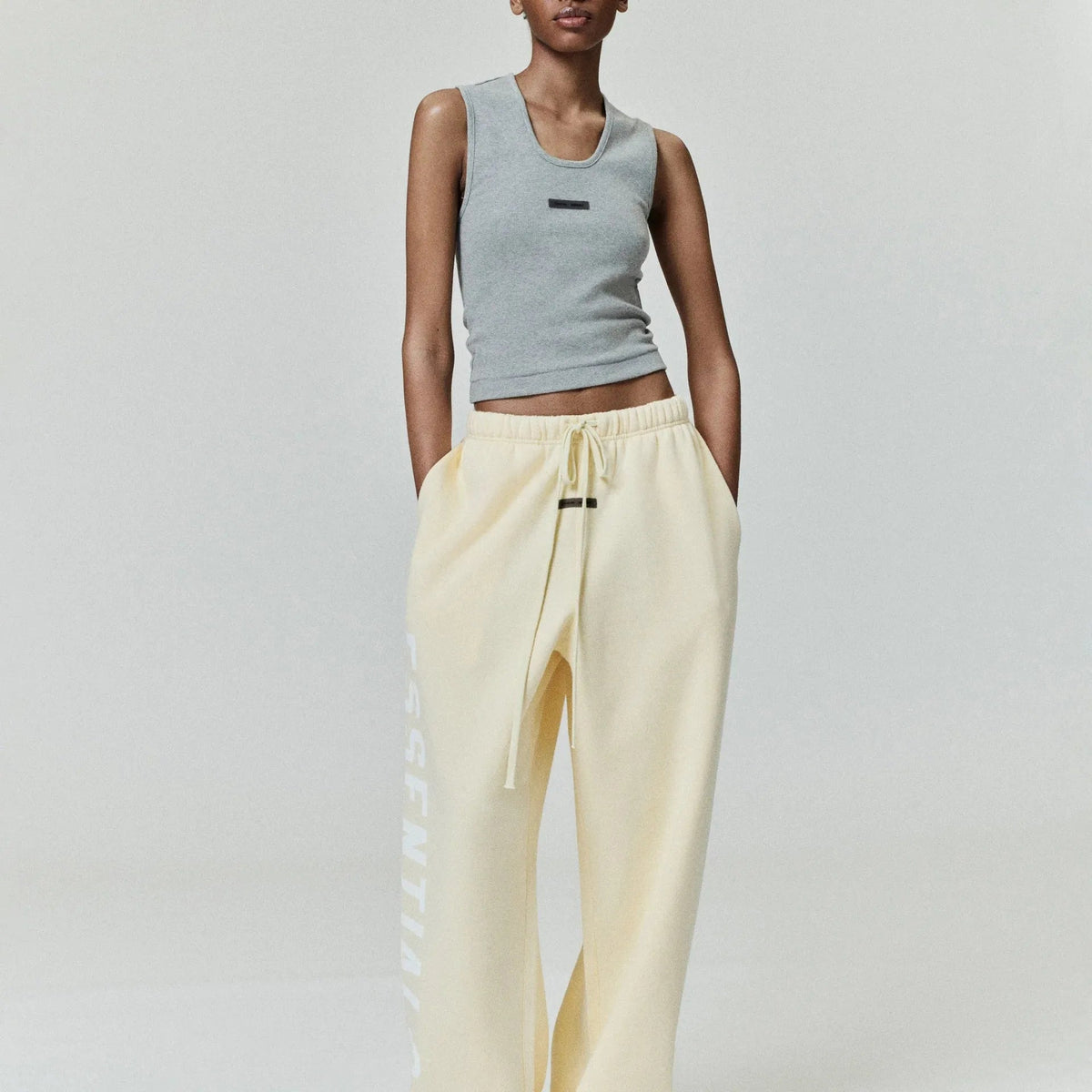 Fear of God Essentials Lounge Fleece Sweatpant Garden Yellow - Im Your Wardrobe