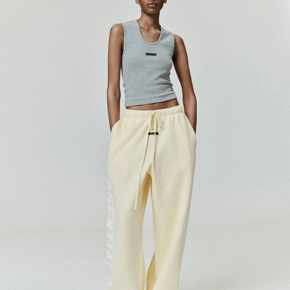 Fear of God Essentials Lounge Fleece Sweatpant Garden Yellow - Im Your Wardrobe